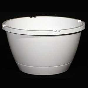 12.00 Basket Traditional Saucerless White - 50 per case