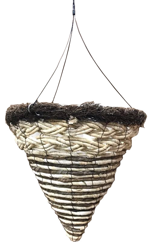 14" Bushwood Fern Round Cone Basket - 20 per case
