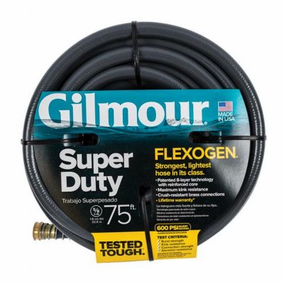 Gilmour® Flexogen® Super Duty Hose 5/8" x 75' Grey