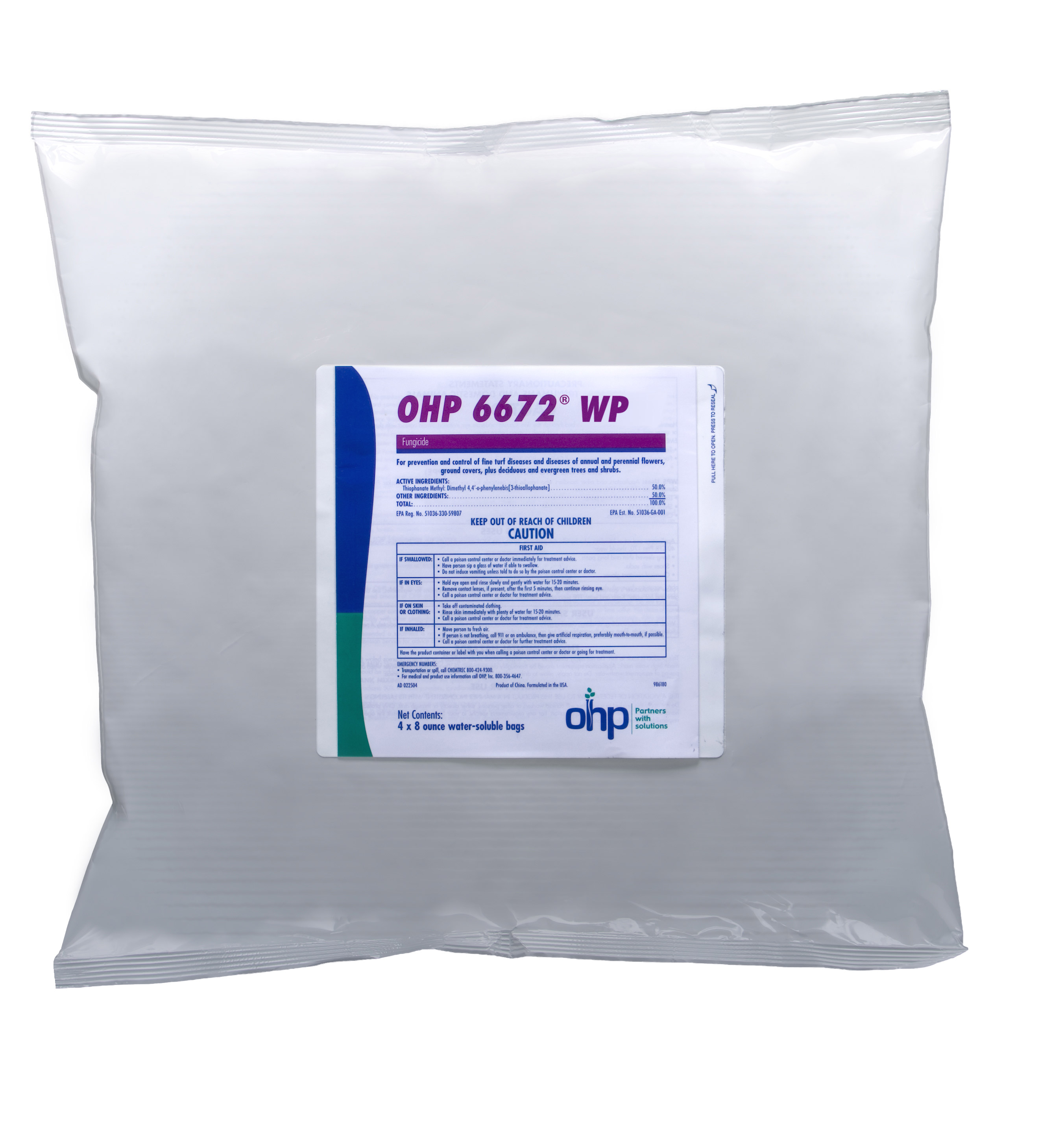 OHP 6672 50 WP (4-8 oz) 2 lb Bag - 6 per case