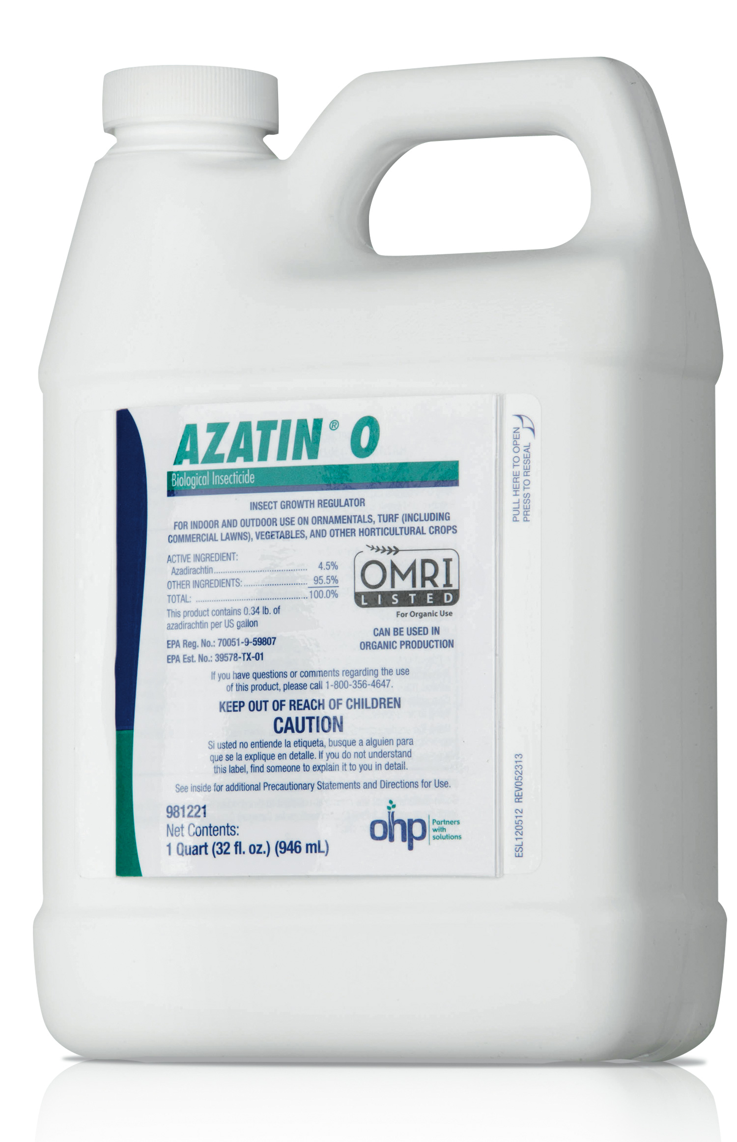 Azatin® O 1 Quart Bottle - 6 per case