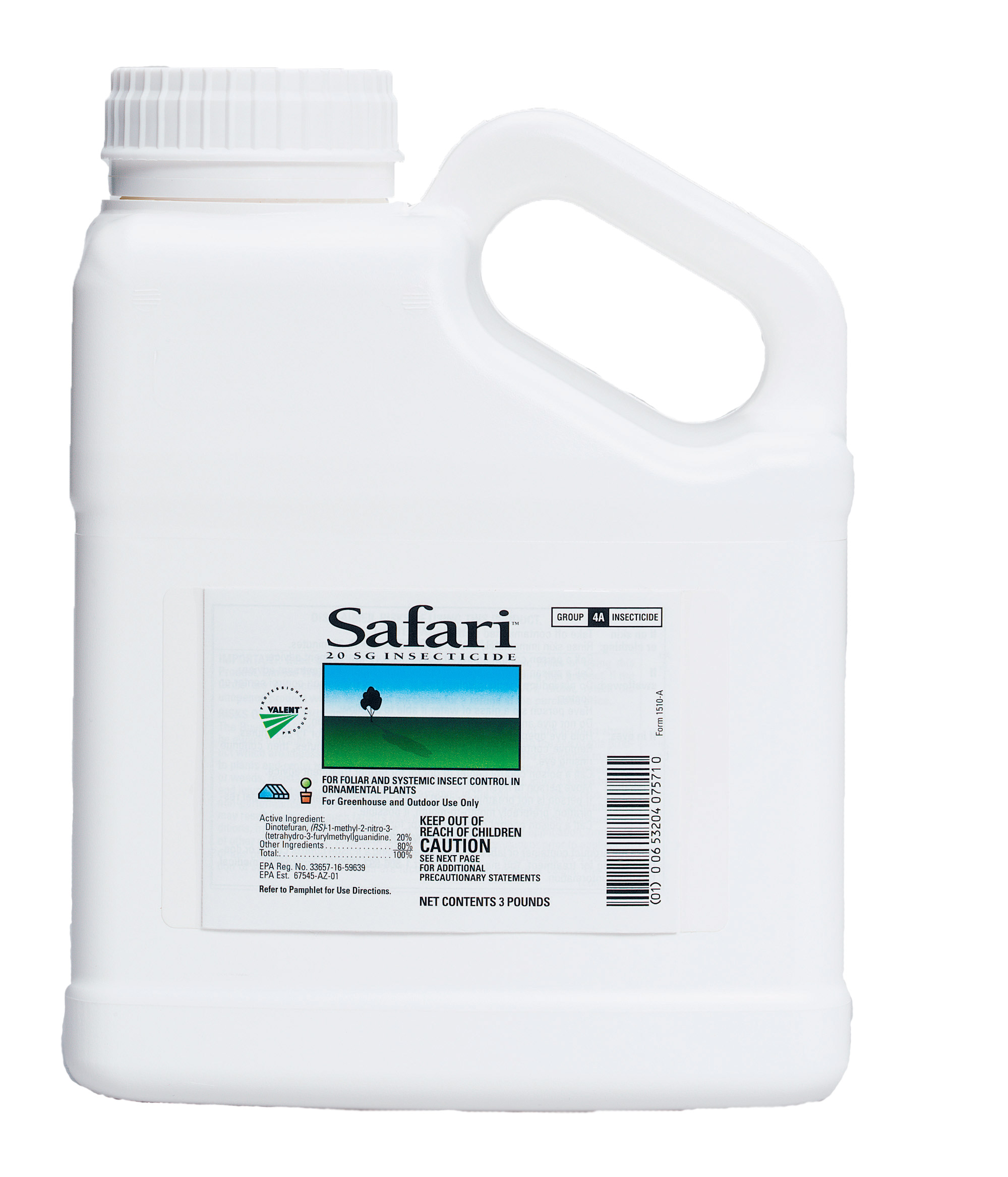 Safari 20 SG Insecticide 3 lb Bottle - 4 per case