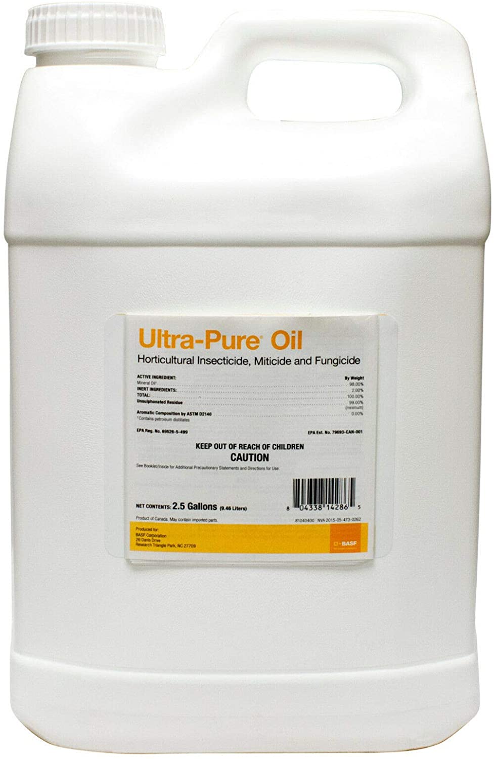 Ultra-Pure® Oil 2.5gal Jug - 2 per case