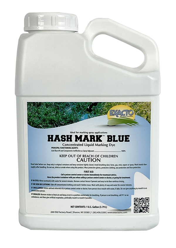 Hash Mark™ Blue Marker Dye 1 Gallon Jug - 4 per case