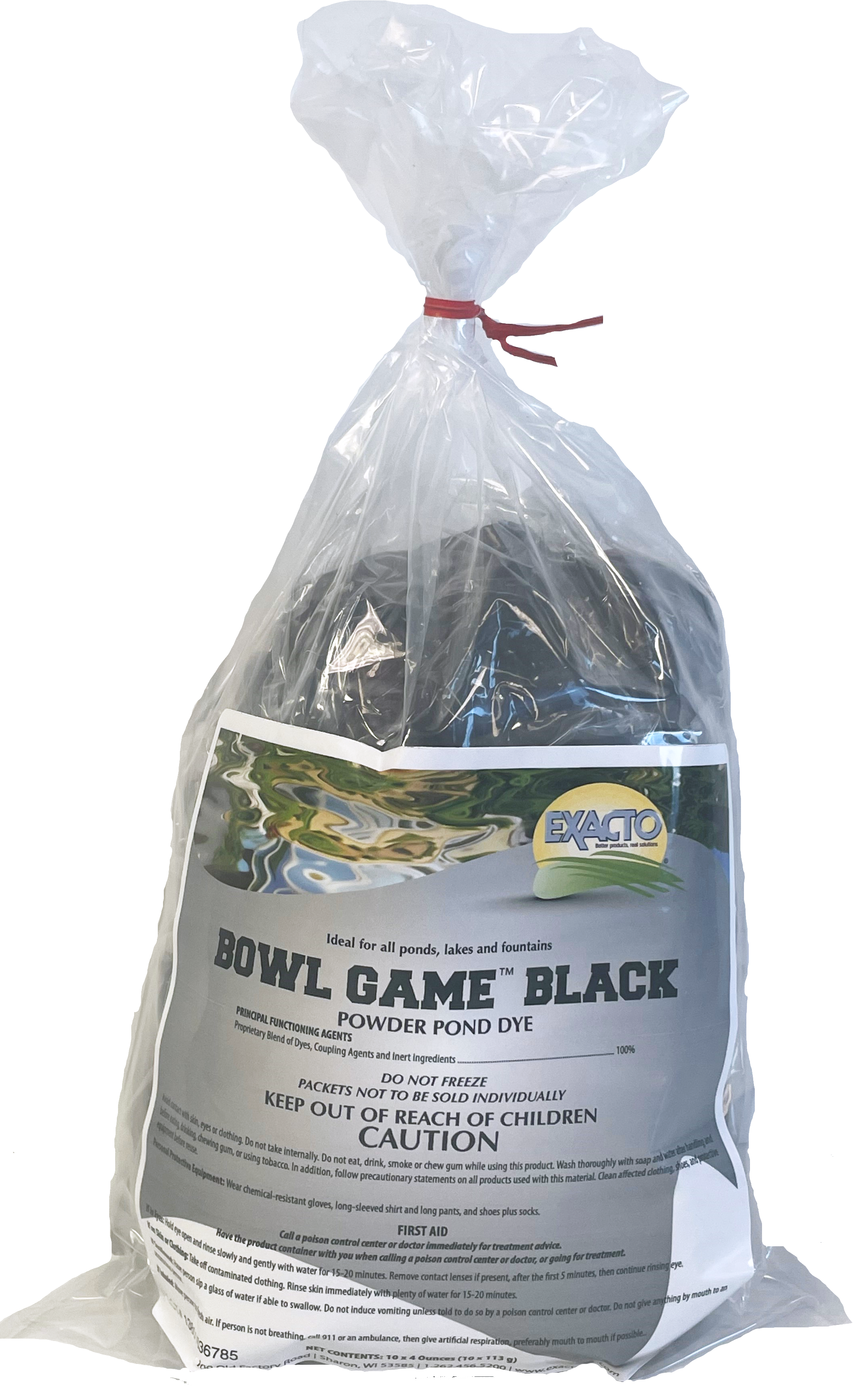 Bowl Game Pond Dye Black 10 x 4oz bags - 4 bags per case