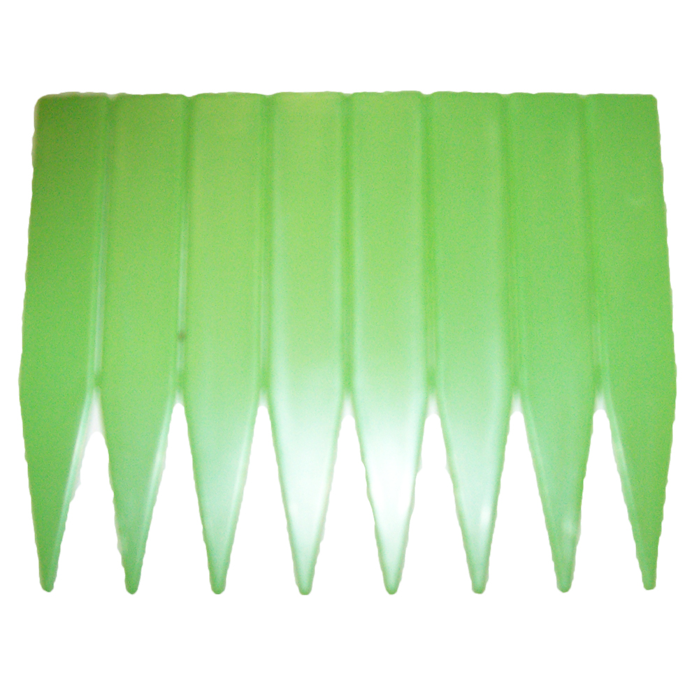 Plastic Label Inj Molded 4" x 5/8" Green - 1000 per box