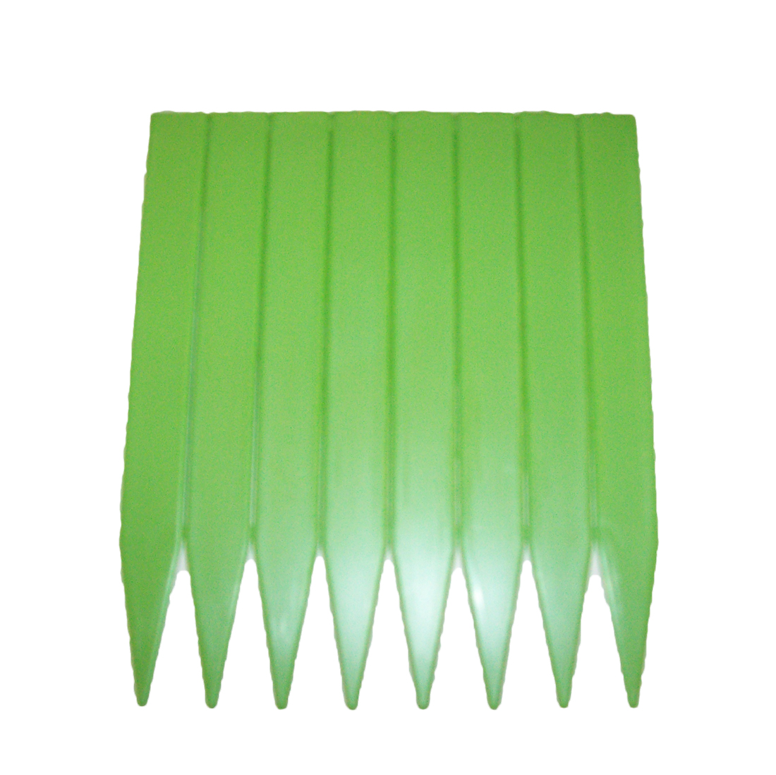 Plastic Label Inj Molded 6" x 5/8" Green - 1000 per box