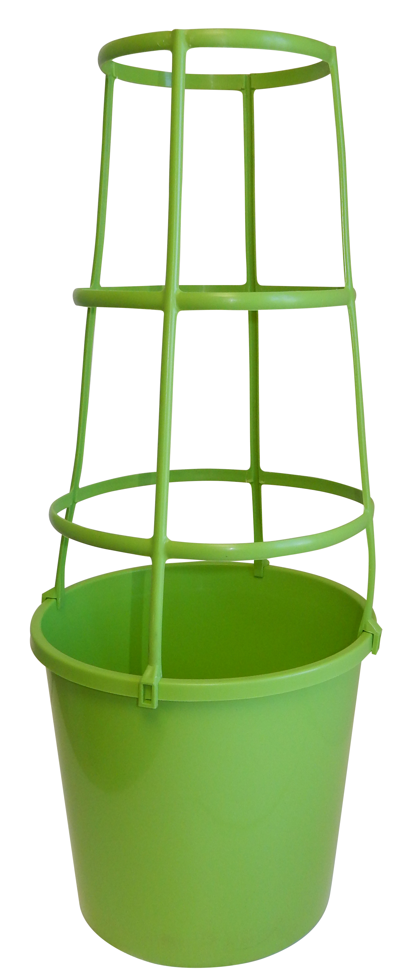 10.5 x 9.25 Tomato Cage Lime Green - 60 per case (Cage Only) | Decorative Planters | Sales