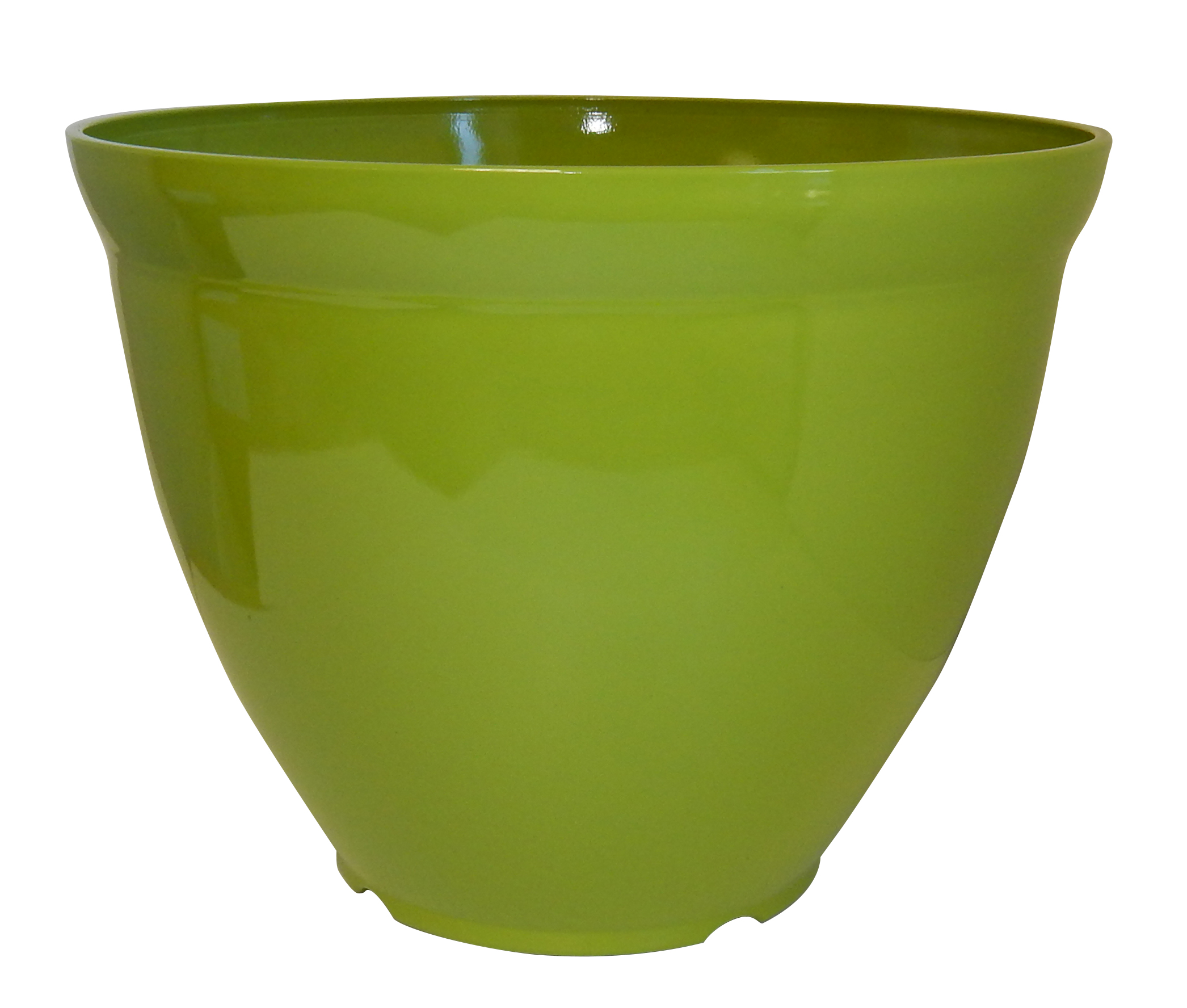 15 x 11.5 Bell Planter Lime Green Gloss - 12 per case
