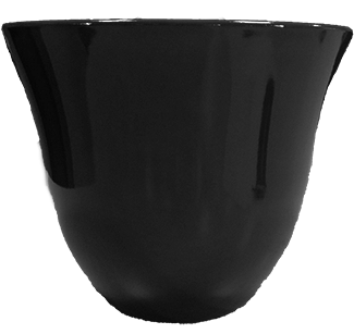 13” x 10.5” Baby Bell Planter Black Gloss - 12 per case