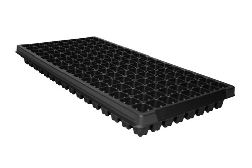 PL 128 Plug Tray Square Net Black - 50 per case