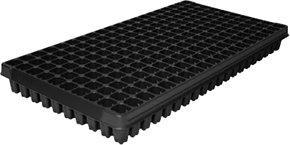 PL 200 2.125 Plug Tray Black - 50 per case