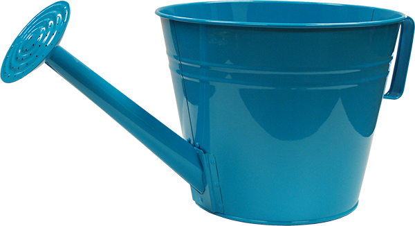 Watering Can Planter 10 Inch Turquoise - 12 per case