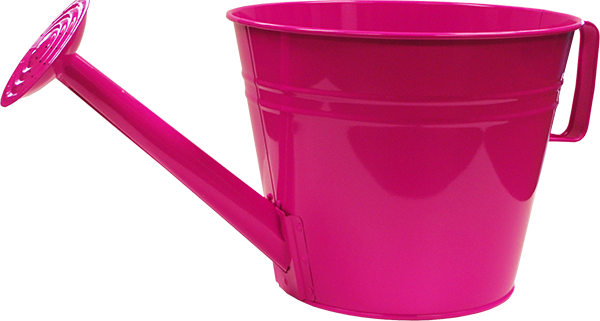 Watering Can Planter 10 Inch Hot Pink - 12 per case