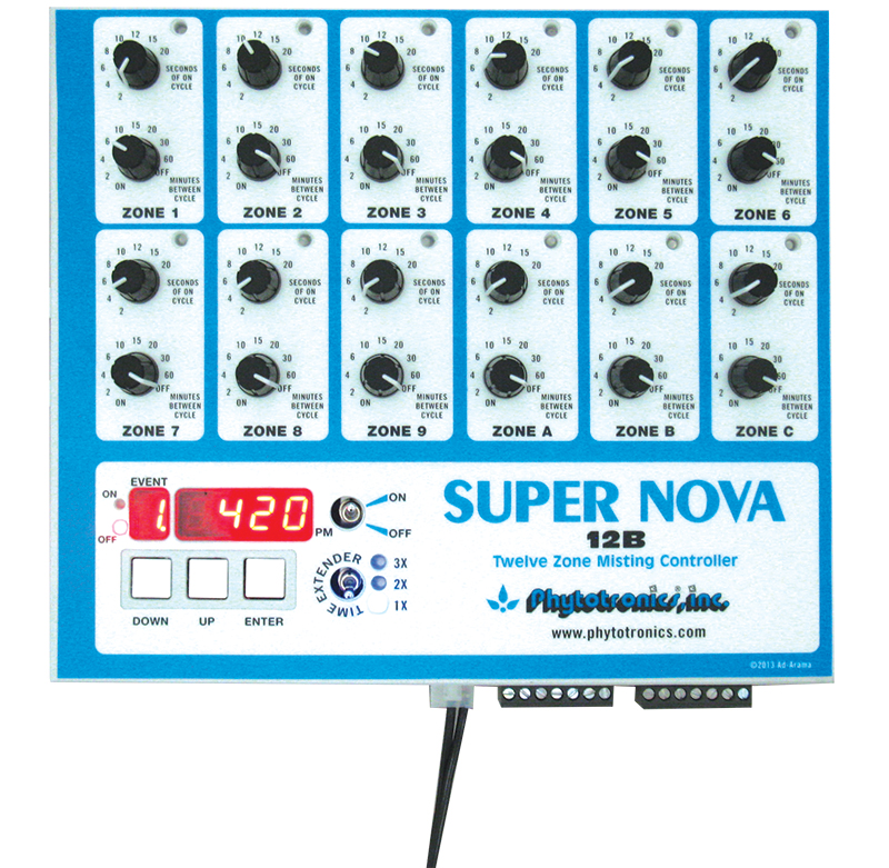 Phytotronics® Super NOVA Twelve Zone Misting Controller - 12B