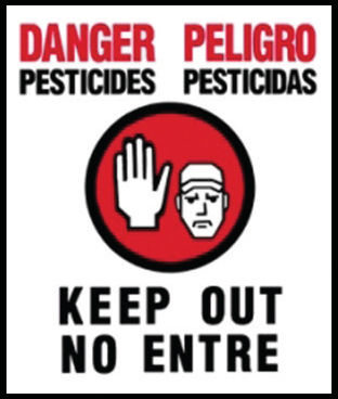 Safety Sign "Danger Pesticide/Keep Out"