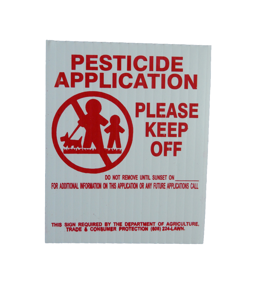 Pesticide Posting Flag WI 4"x 5"