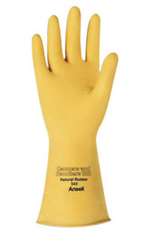 Canners Natural Rubber Latex Gloves - Size 9