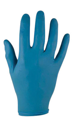 Disposable Lightly Powdered Nitrile Gloves Large - 100 per box