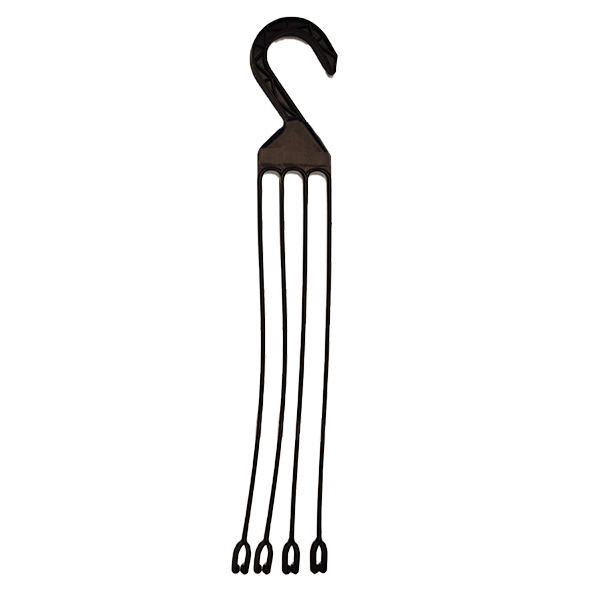 23.75 Inch Four Prong Hanger in Chocolate – 25 per Bag