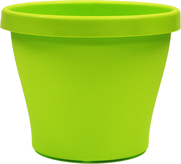 8.5 Inch Tapered Pot with Lip Lime - 50 per case