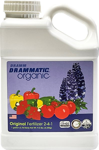 Drammatic® Organic Fertilizer with Kelp 2-4-1 - 1 gal Jug, 4 per case
