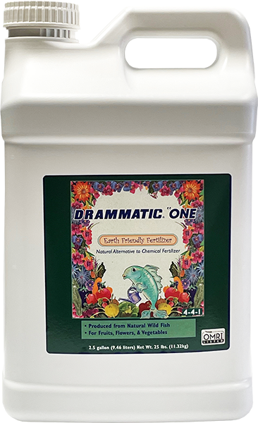 Drammatic® "ONE" Natural Fertilizer 4-4-1 - 2.5 gal Jug, 2 per case