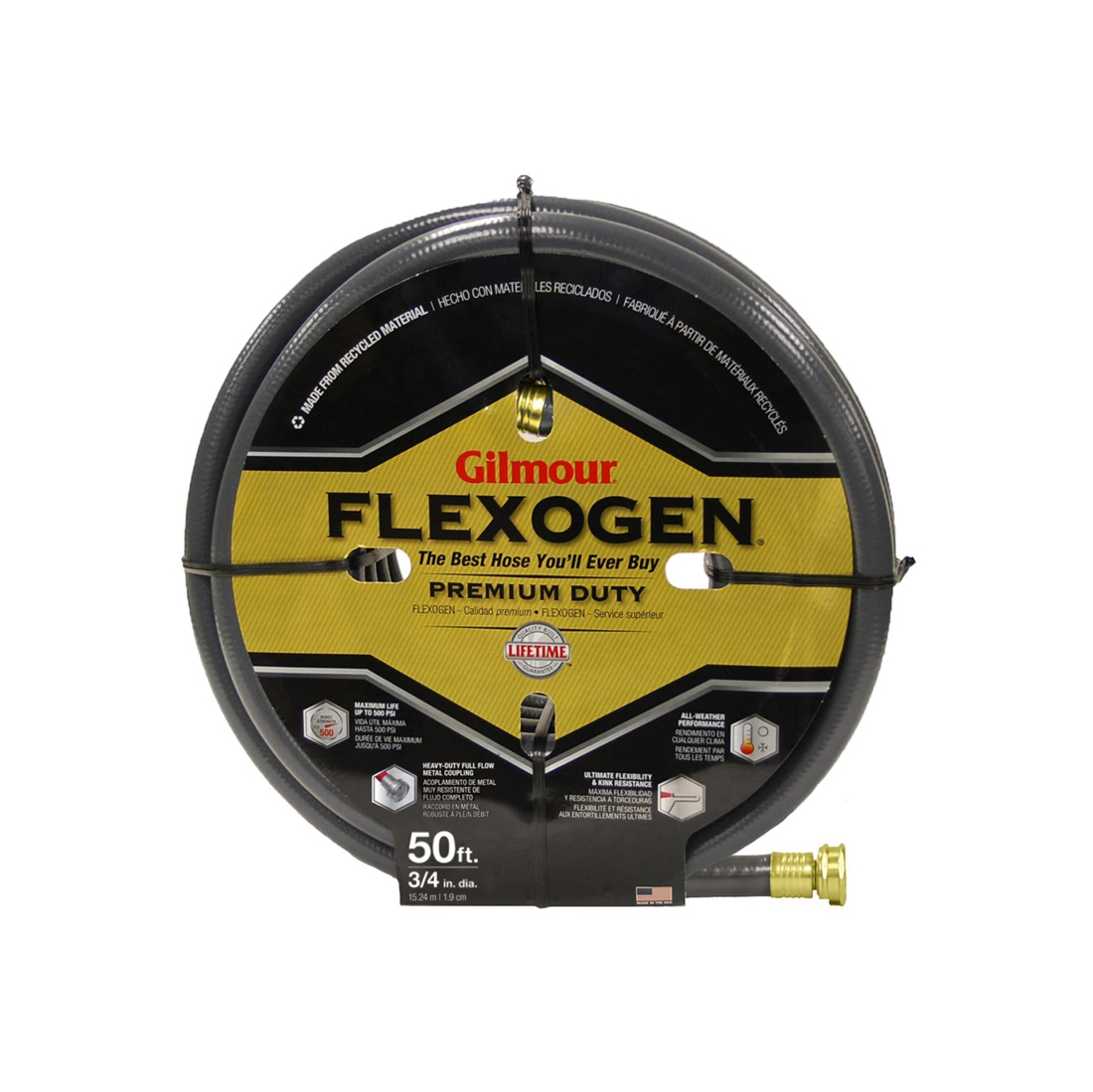Garden Hose Flexogen 3/4" x 508 ply 500 PSI