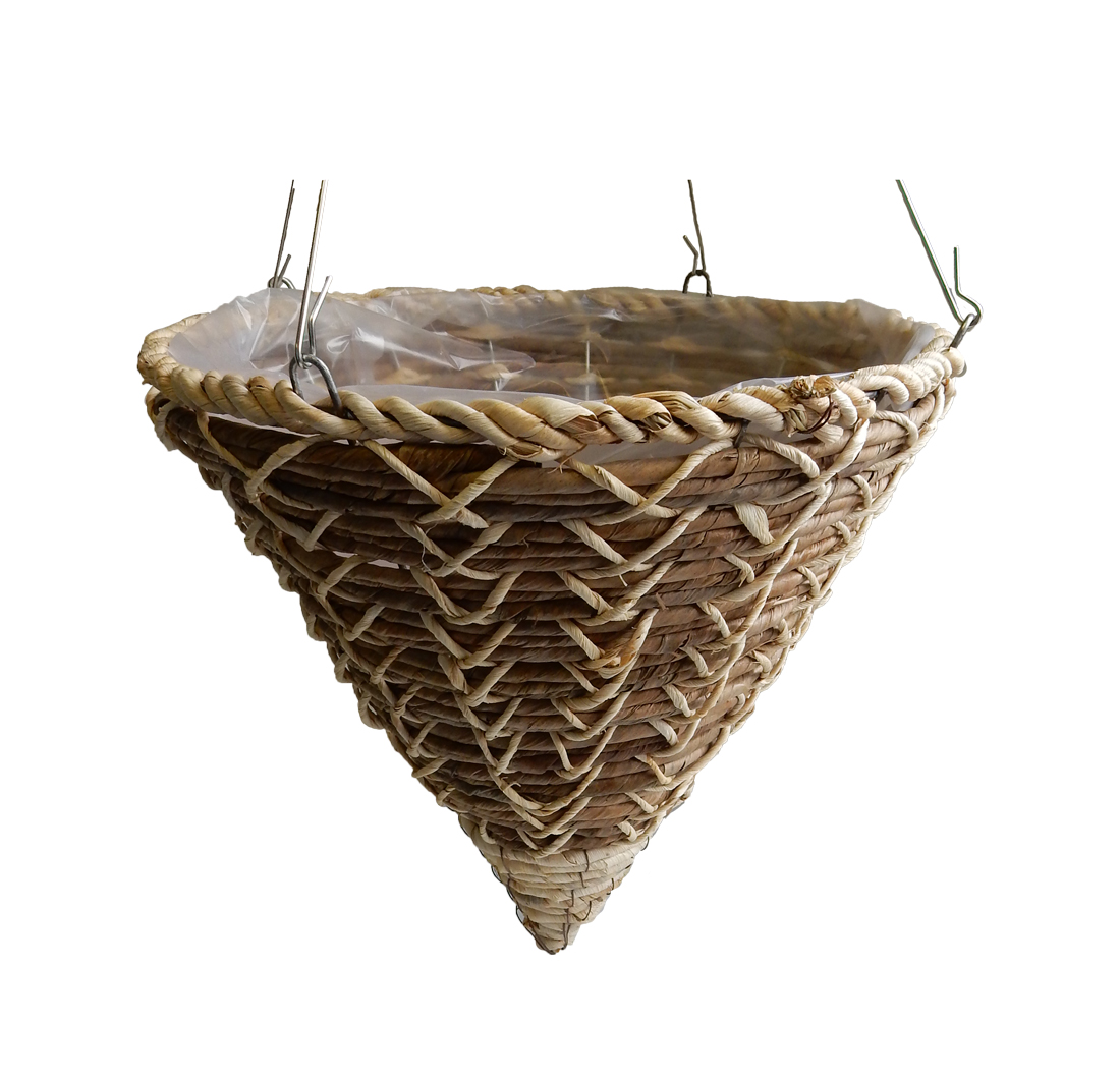 Rattan Braided Hanging Basket 14 x 17 - 15 per case