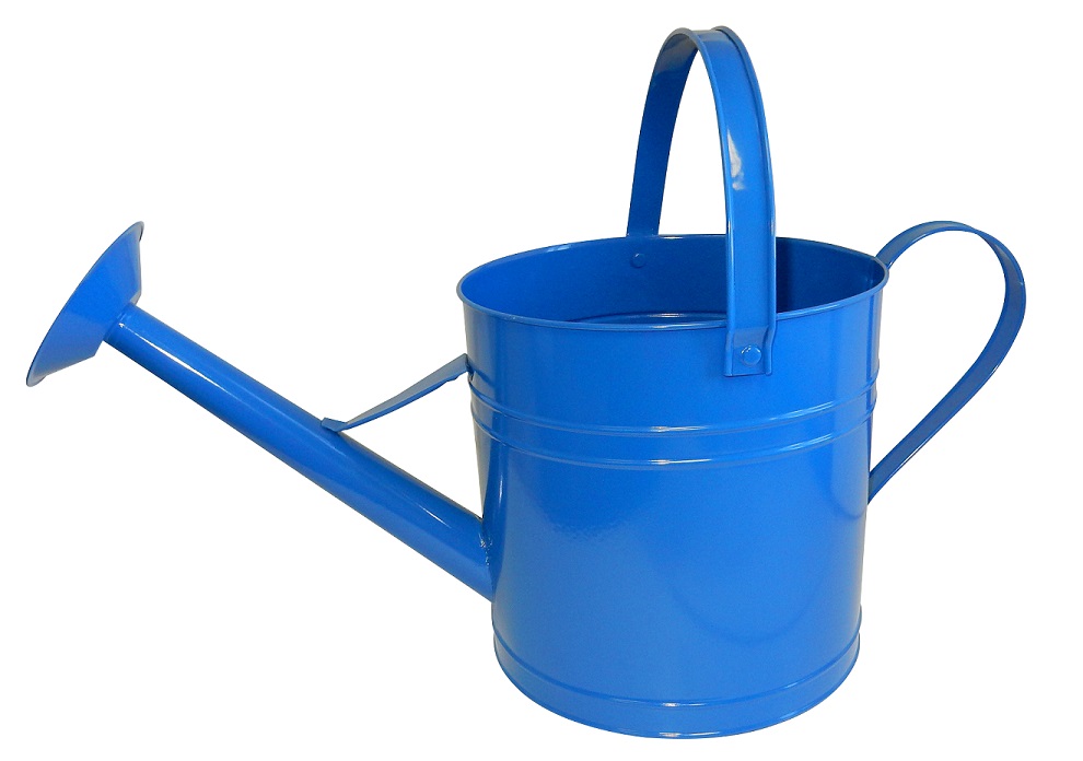08.25 Watering Can Planter Blue - 6 per case