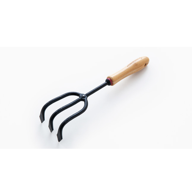 Bamboo Handle Stainless Steel Cultivator