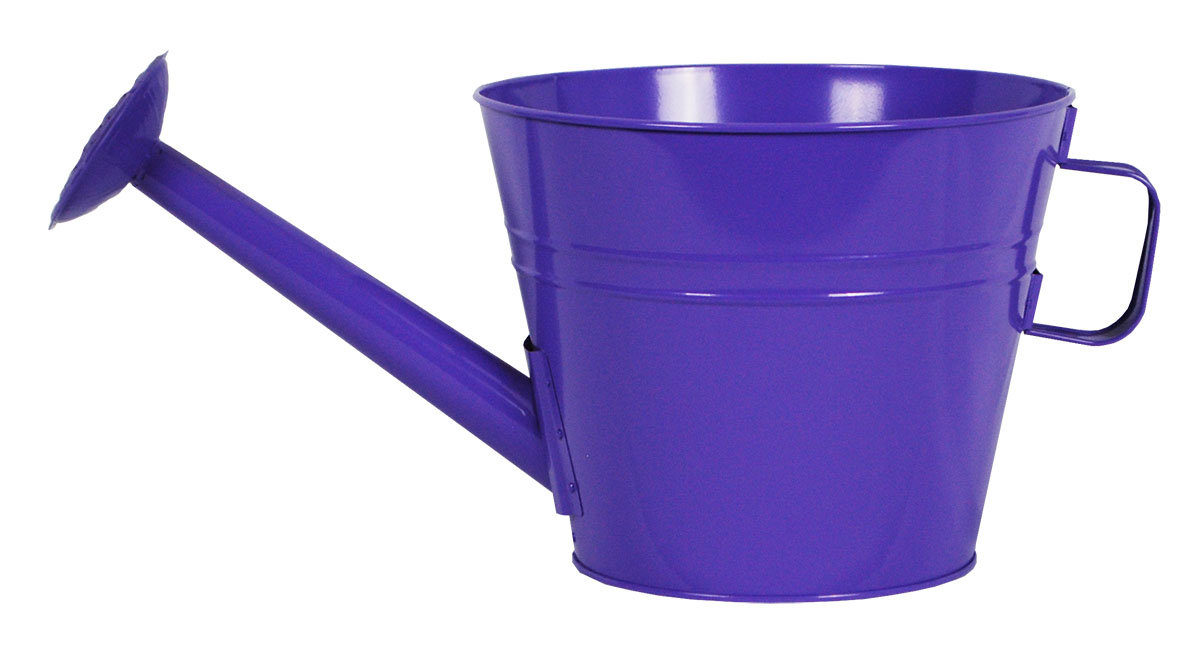 10 Inch Watering Can Planter Lilac - 12 per case