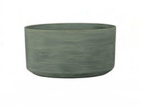 Low Cylinder Planter Cortina Grey 14 x 7 Inch - 1 per case