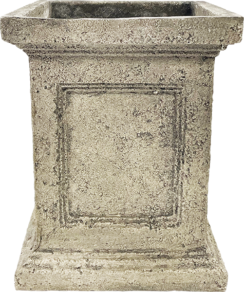 Fiber Urn Pedestal Natural Stone - 20.5" x 17.75"