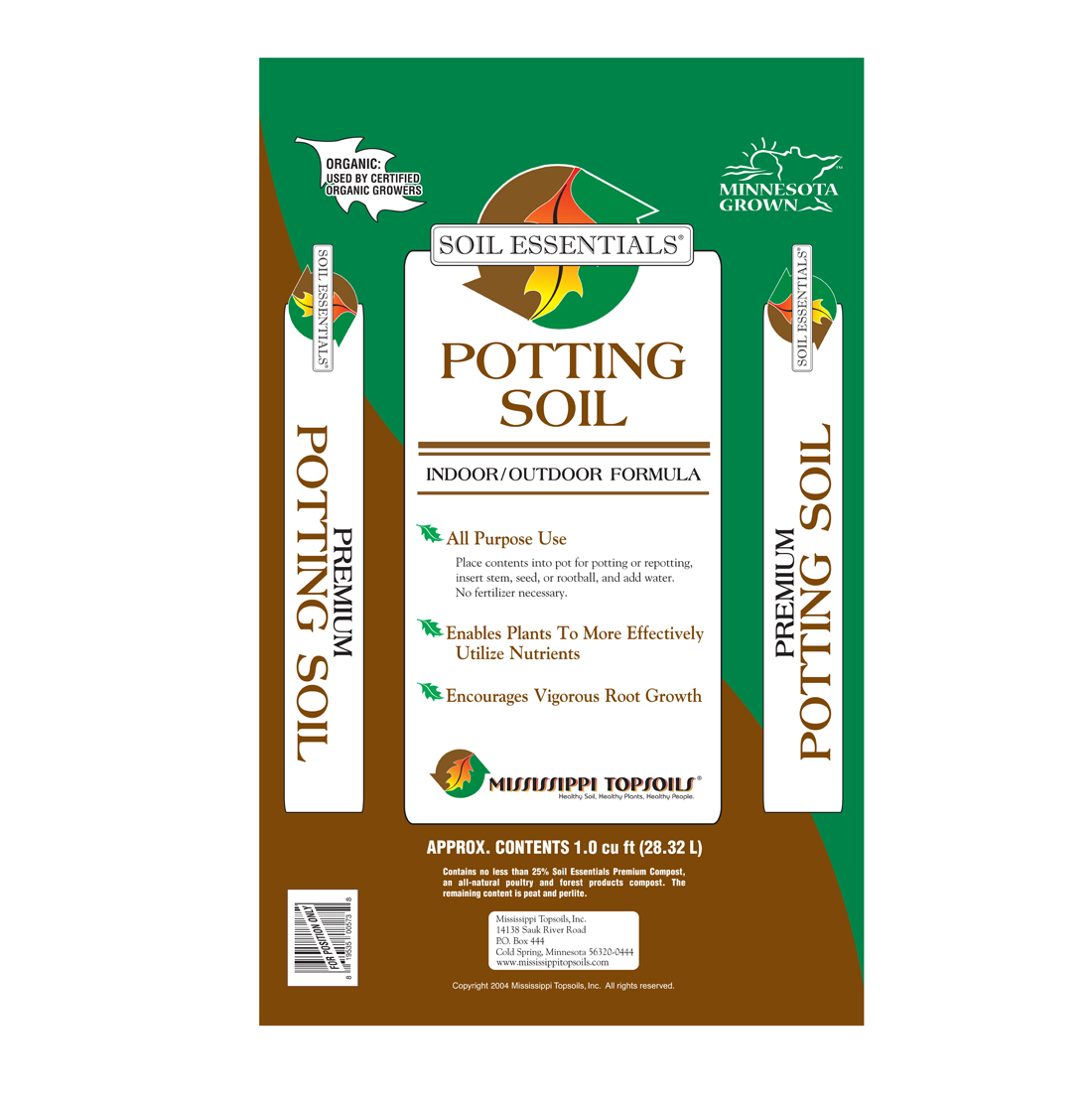 Soil Essentials Potting Soil 1 cu. ft. Bag - 60 per pallet